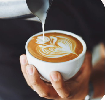 Expérience sensorielle de groupe et art latte
